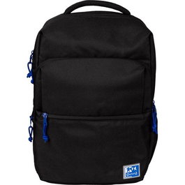 Oxford Mochila Young Proof B-Ready 28 L Poliéster Reciclado Negro con Compartimentos, Bolsillo PC 17" y Organizadores Interiores