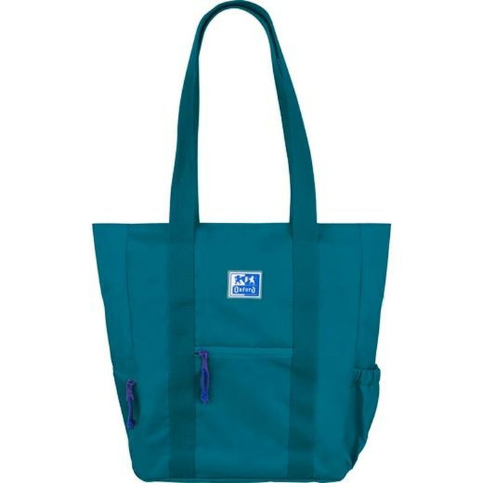 Oxford Bolso Tote B-Trendy Oxfbag Rpet Aqua con 10 compartimentos para PC y Tablet