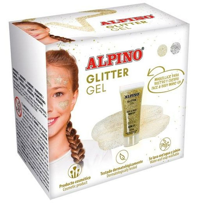 ALPINO Maquillaje Alpino Glitter Metálico Oro Estuche de 6 ALPINO Maquillaje Alpino Glitter Metálico Oro Estuche de 6