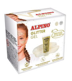 Maquillaje Alpino Glitter Metalico Oro Estuche De 6