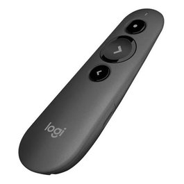Logitech R500s Puntero Láser Inalámbrico para Presentaciones Gris - Control Remoto Diapositivas