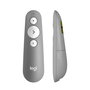 Logitech Mando Inalambrico para Presentaciones R500S, Puntero Laser Rojo, USB y Bluetooth, Gris Medio, 910-006520