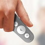 Logitech Mando Inalambrico para Presentaciones R500S, Puntero Laser Rojo, USB y Bluetooth, Gris Medio, 910-006520