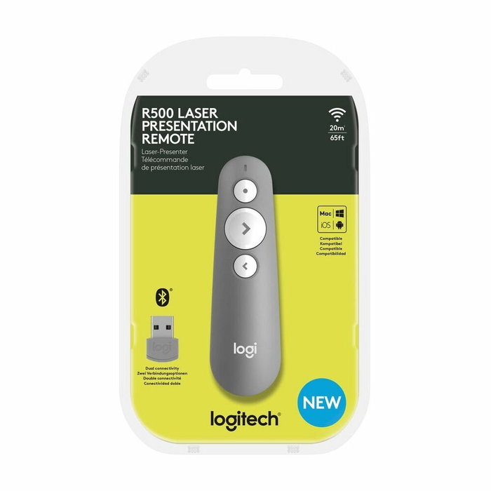 Logitech R500s Puntero Láser Inalámbrico Gris Medio