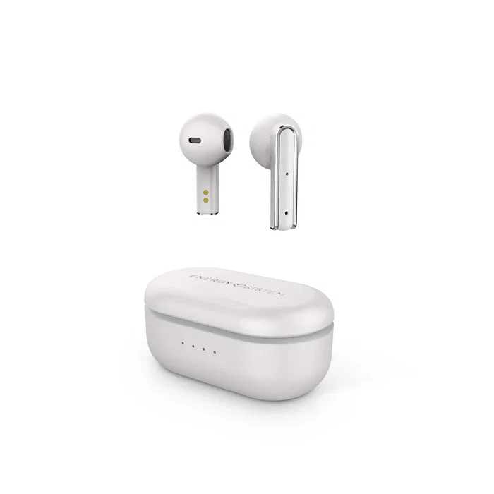 Energy Sistem Style 4 Auriculares True Wireless (TWS) Intraauriculares Bluetooth 5.1 con 25h Batería, Control Táctil, App ESmart Connect, Asistentes de Voz, Color Crema