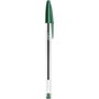 Bic Bolígrafo Cristal verde trazo medio