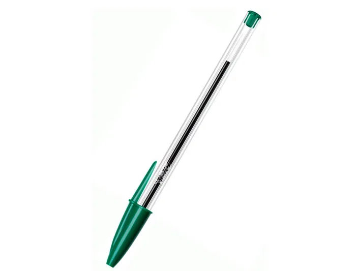 Bic Bolígrafo Cristal Original Tinta Verde Unidad Punta 1 mm Trazo 0.4 mm