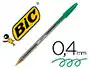 Bic Bolígrafo Cristal Original Tinta Verde Unidad Punta 1 mm Trazo 0.4 mm