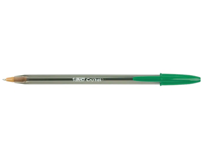 Bic Bolígrafo Cristal Original Tinta Verde Unidad Punta 1 mm Trazo 0.4 mm
