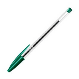 Bic Bolígrafo Cristal verde trazo medio
