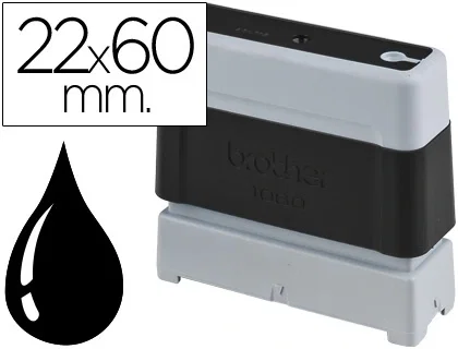Brother Sello Automático Negro 60x22 mm Brother Sello Automático Negro 60x22 mm