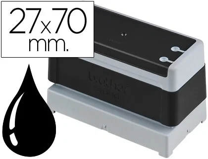 Brother Sello Automático Negro 70x27 mm Brother Sello Automático Negro 70x27 mm