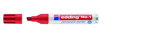 Edding Marcador Permanente Nº 1 Rojo (Set de 10) Edding Marcador Permanente Nº 1 Rojo (Set de 10)