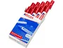 Edding Marcador Permanente Nº 1 Rojo (Set de 10)