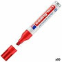 Edding Marcador Permanente Nº 1 Rojo (Set de 10)