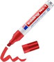 Edding Marcador Permanente Nº 1 Rojo Punta Biselada (Set de 10)