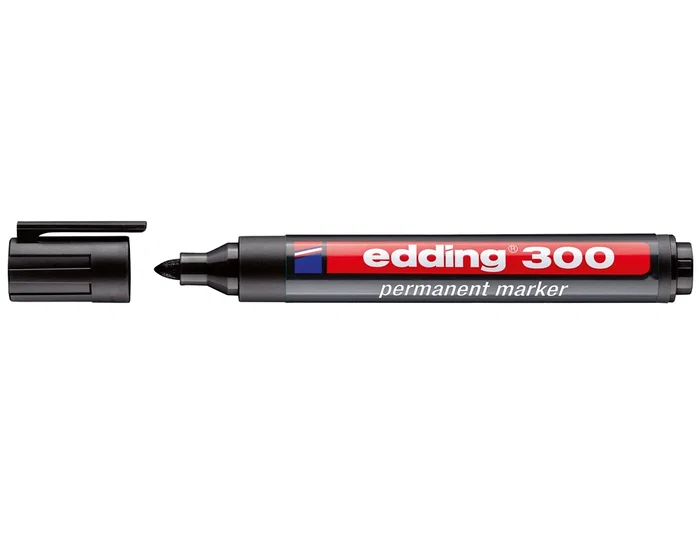 Edding Marcador Permanente 300 Negro (Set de 10) Edding Marcador Permanente 300 Negro (Set de 10)