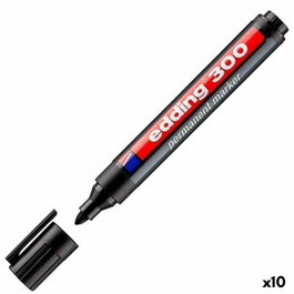 Edding Marcador Permanente 300 Negro (Set de 10)