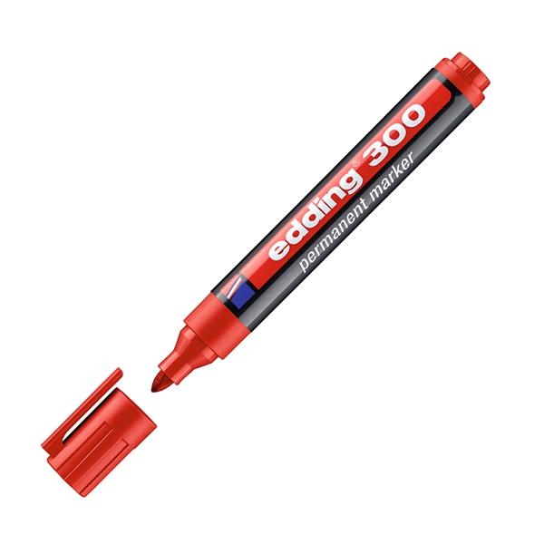 Edding Marcador Permanente 300 Rojo (Set de 10) Edding Marcador Permanente 300 Rojo (Set de 10)