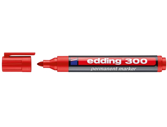 Edding Marcador Permanente 300 Rojo (Set de 10) Edding Marcador Permanente 300 Rojo (Set de 10)