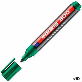 Edding Marcador Permanente 300 Verde (Set de 10)