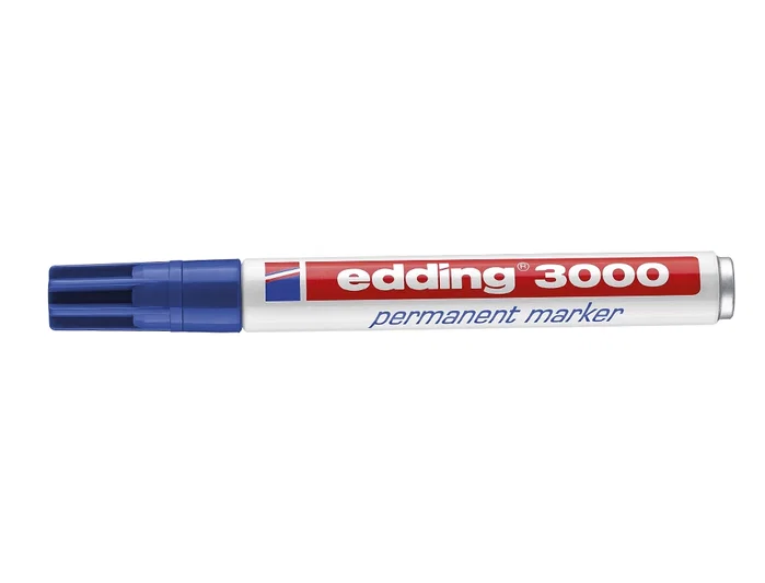 Edding Marcador Permanente 3000 Azul Set de 10 Edding Marcador Permanente 3000 Azul Set de 10