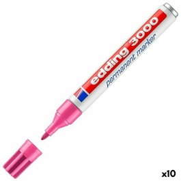 Edding Marcador Permanente 3000 Rosa (Set de 10)