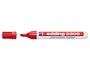 Edding Marcador Permanente 3300 Rojo Punta Biselada (Set de 10)