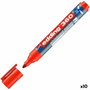 Edding Marcador Pizarra Blanca 360 Rellenable Rojo (Set de 10)