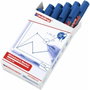 Edding Marcador Pizarra Blanca 360 Azul (Set de 10)