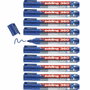 Edding Marcador Pizarra Blanca 360 Azul (Set de 10)