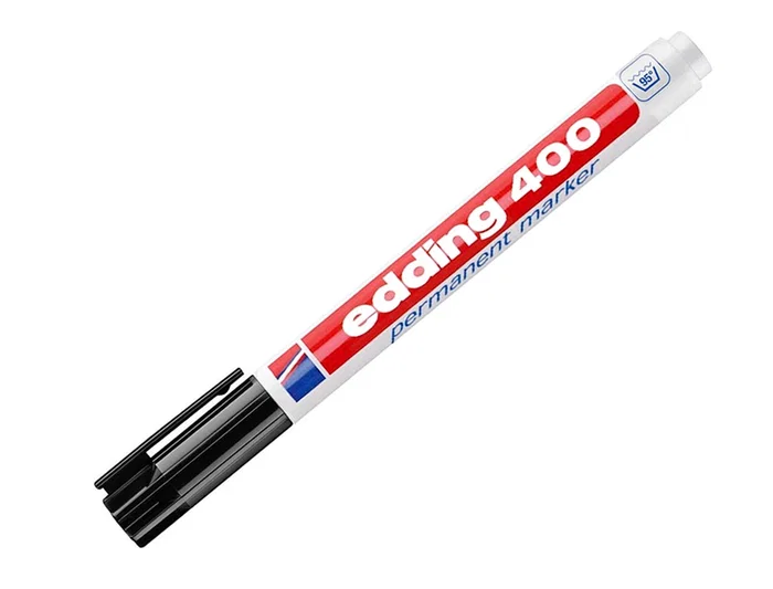 Edding Marcador Permanente 400 Negro Punta Redonda 1 mm Recargable
