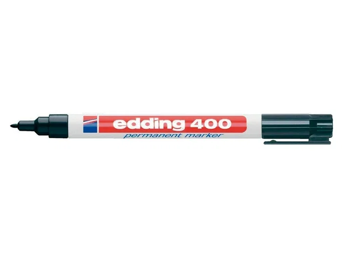 Edding Marcador Permanente 400 Negro Punta Redonda 1 mm Recargable