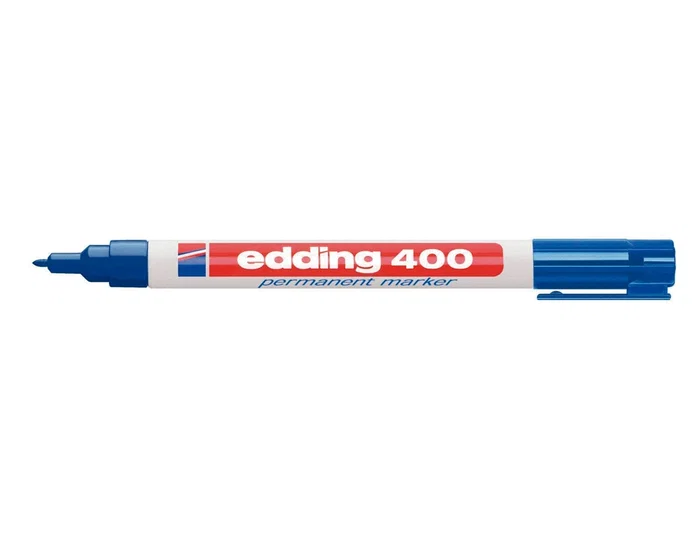 Edding Marcador Permanente 400 Azul Punta Redonda 1 mm Recargable