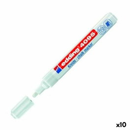 Edding Marcador de Tiza Líquida 4095 Borrable Blanco Set de 10