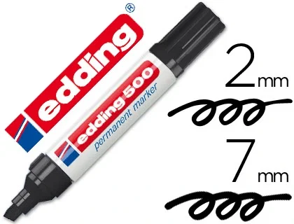 Edding Marcador Permanente 500 Negro Set de 10 Edding Marcador Permanente 500 Negro Set de 10