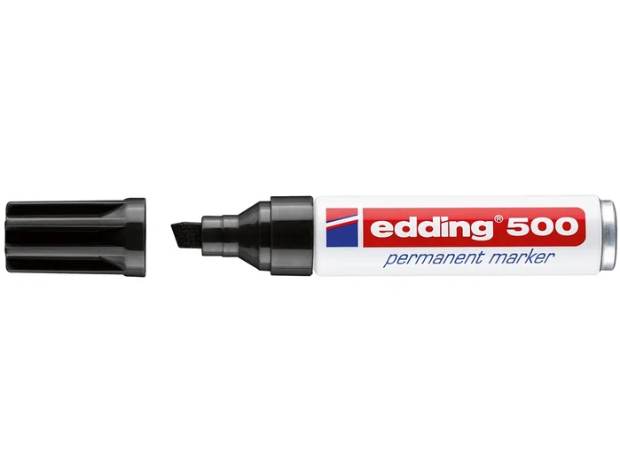 Edding Marcador Permanente 500 Negro Set de 10 Edding Marcador Permanente 500 Negro Set de 10