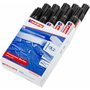 Edding Marcador Permanente 500 Negro Set de 10