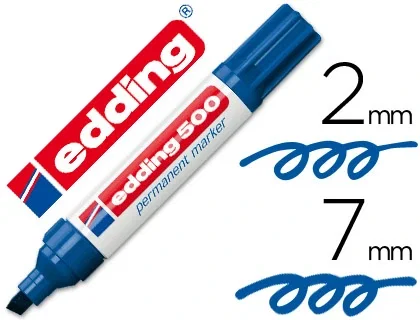 Edding Marcador Permanente 500 Azul (Set de 10) Edding Marcador Permanente 500 Azul (Set de 10)