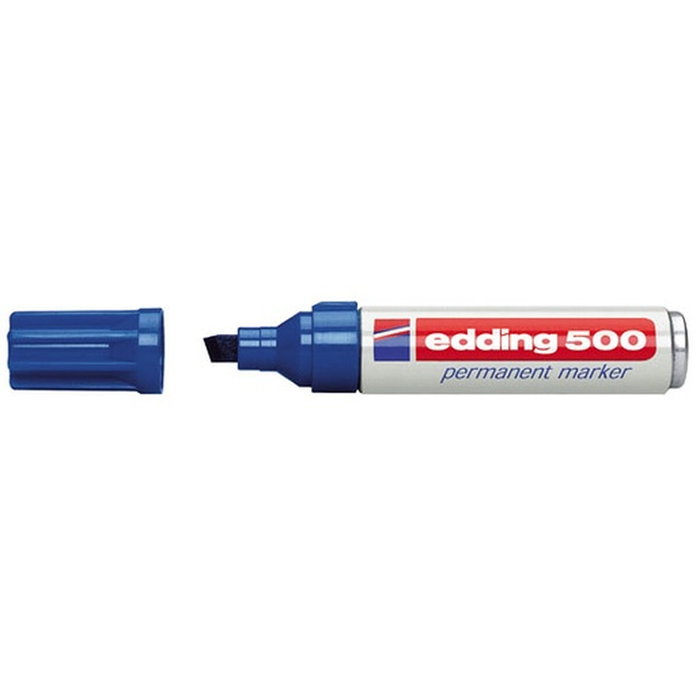 Edding Marcador Permanente 500 Azul (Set de 10) Edding Marcador Permanente 500 Azul (Set de 10)