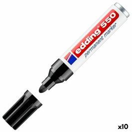 Edding Marcador Permanente 550 Negro (Set de 10)