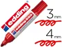 Edding Rotulador Permanente 550 Rojo Punta Fibra Recargable
