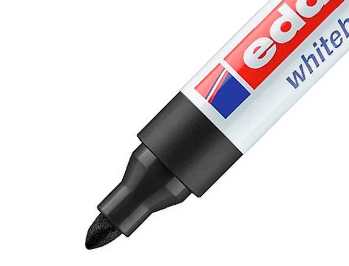Edding Marcador de Pizarra Blanca 660 Negro Set de 10