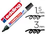 Edding Marcador de Pizarra Blanca 660 Negro Set de 10