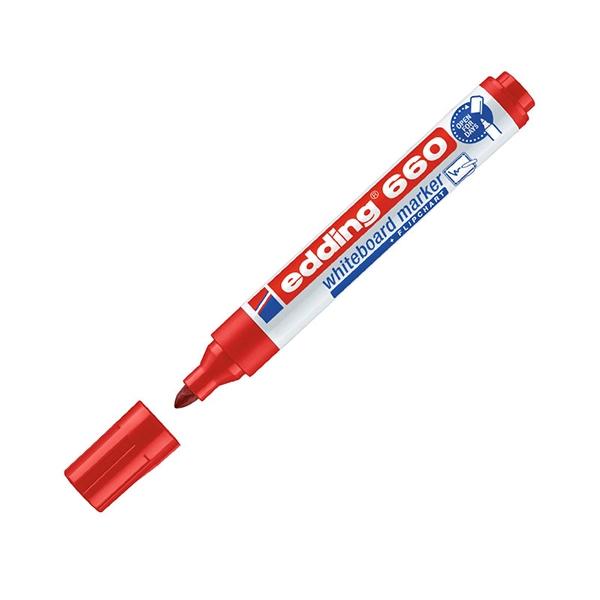 Edding Marcador pizarra 660 punta cónica trazo 1,5-3mm rojo Edding Marcador pizarra 660 punta cónica trazo 1,5-3mm rojo