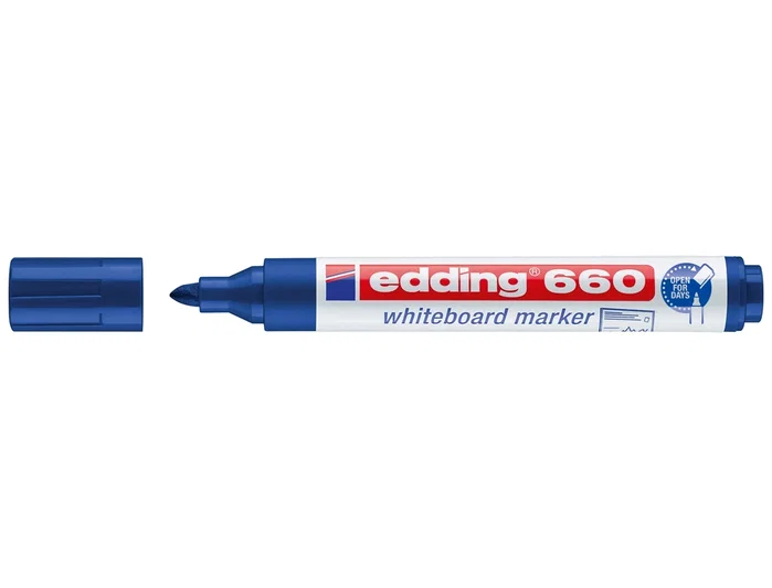Edding Marcador Pizarra Blanca 660 Azul Rellenable (Set de 10) Edding Marcador Pizarra Blanca 660 Azul Rellenable (Set de 10)