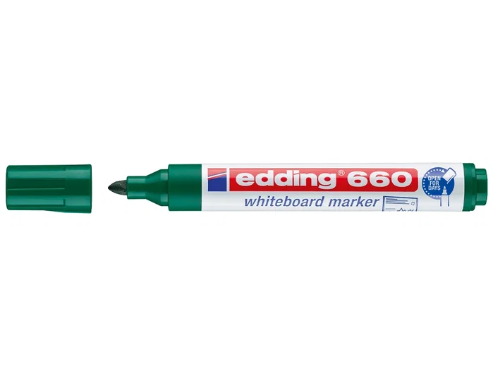 Edding Marcador Pizarra Blanca 660 Verde (Set de 10) Edding Marcador Pizarra Blanca 660 Verde (Set de 10)