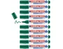 Edding Marcador Pizarra Blanca 660 Verde (Set de 10)