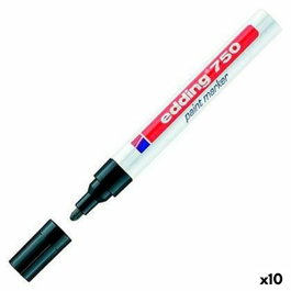 Edding Marcador Permanente 750 Negro Set de 10 unidades