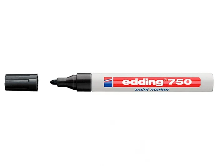 Edding Marcador Permanente 750 Negro Set de 10 unidades